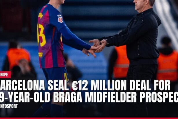 barcelona seal €12 million deal for 19 year old braga midfielder prospect — news card
