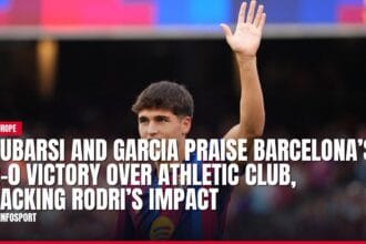 cubarsi and garcia praise barcelona’s 2 0 victory over athletic club, backing rodri’s impact — news card