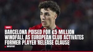 barcelona poised for €5 million windfall as european club activates former player release clause — news card