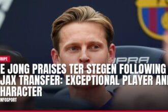 de jong praises ter stegen following ajax transfer: exceptional player and character — news card