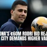 barcelona’s €60m rodri bid rejected as man city demands higher valuation — news card