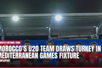 morocco’s u20 team draws turkey in mediterranean games fixture — news card