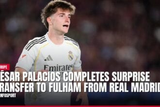 césar palacios completes surprise transfer to fulham from real madrid — news card