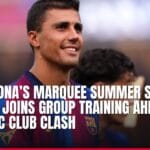 barcelona’s marquee summer signing finally joins group training ahead of athletic club clash — news card