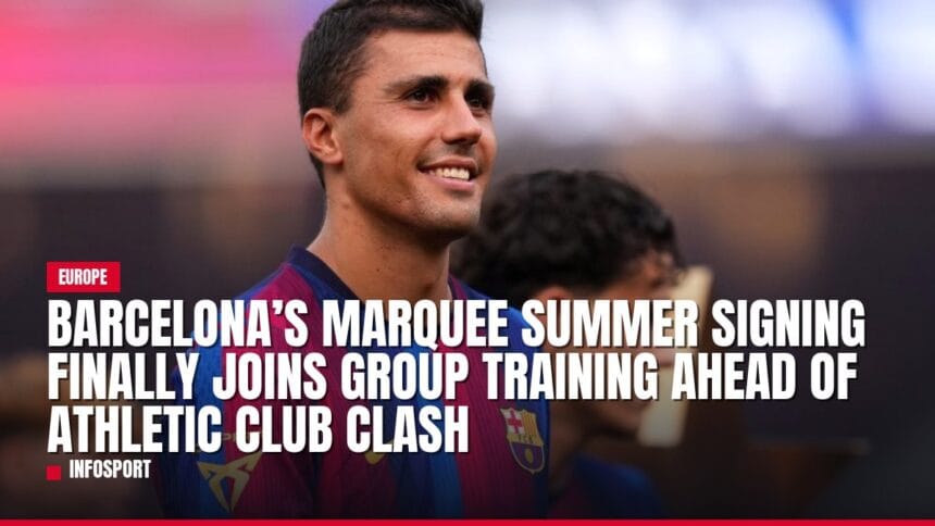 barcelona’s marquee summer signing finally joins group training ahead of athletic club clash — news card