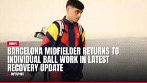 barcelona midfielder returns to individual ball work in latest recovery update — news card