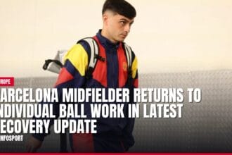 barcelona midfielder returns to individual ball work in latest recovery update — news card