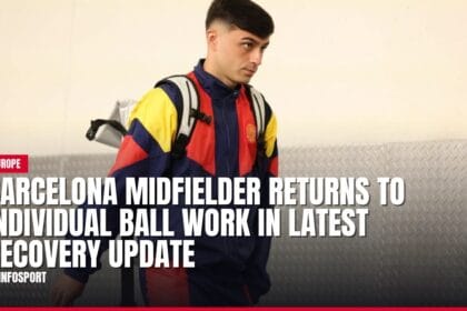 barcelona midfielder returns to individual ball work in latest recovery update — news card