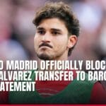 atletico madrid officially blocks julian alvarez transfer to barcelona with statement — news card