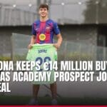 barcelona keeps €14 million buyback clause as academy prospect joins ajax deal — news card