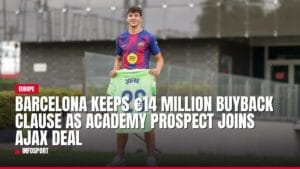 barcelona keeps €14 million buyback clause as academy prospect joins ajax deal — news card