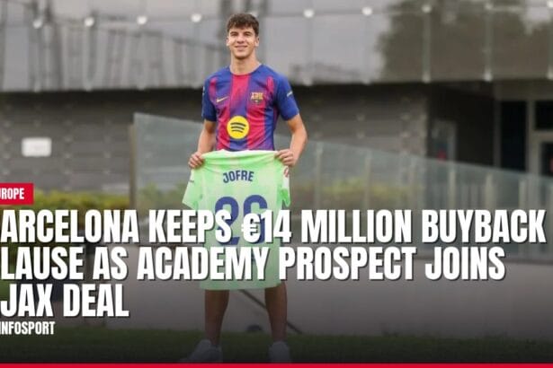 barcelona keeps €14 million buyback clause as academy prospect joins ajax deal — news card