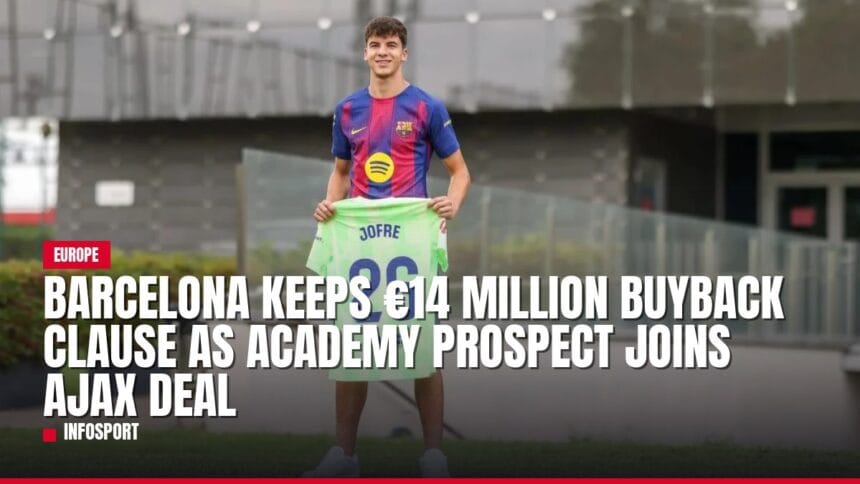 barcelona keeps €14 million buyback clause as academy prospect joins ajax deal — news card