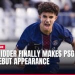 younes idder finally makes psg first team debut appearance — news card