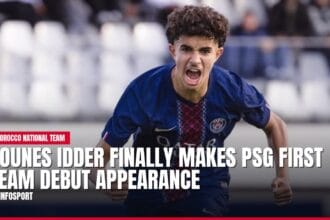 younes idder finally makes psg first team debut appearance — news card