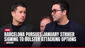 barcelona pursues january striker signing to bolster attacking options — news card