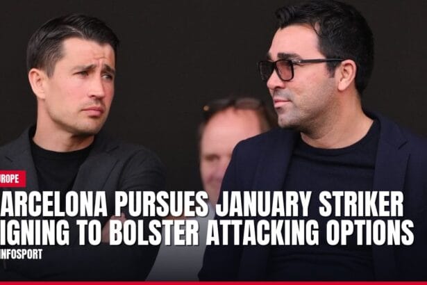 barcelona pursues january striker signing to bolster attacking options — news card