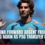 barcelona forward absent from training again as psg transfer looms — news card