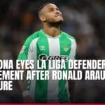 barcelona eyes la liga defender replacement after ronald araujo’s departure — news card