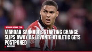 maroan sannadi’s starting chance slips away as levante athletic gets postponed — news card