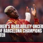 top striker’s availability uncertain ahead of barcelona champions league encounter — news card