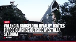 valencia barcelona rivalry ignites fierce clashes outside mestalla stadium — news card