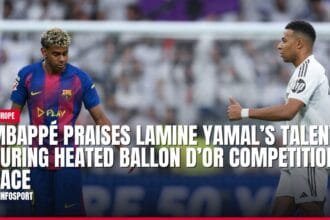 mbappé praises lamine yamal’s talent during heated ballon d’or competition race — news card