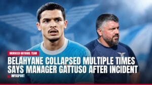belahyane collapsed multiple times says manager gattuso after incident — news card