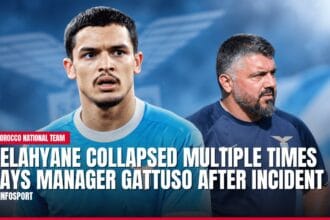 belahyane collapsed multiple times says manager gattuso after incident — news card