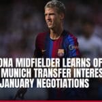 barcelona midfielder learns of bayern munich transfer interest during january negotiations — news card
