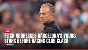 flick addresses barcelona’s young stars before racing club clash — news card