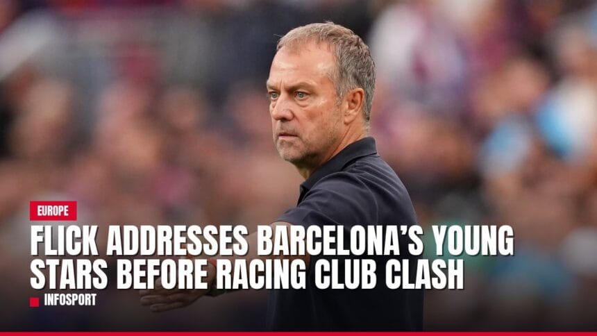 flick addresses barcelona’s young stars before racing club clash — news card
