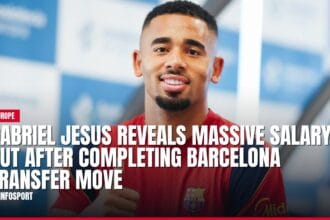 gabriel jesus reveals massive salary cut after completing barcelona transfer move — news card