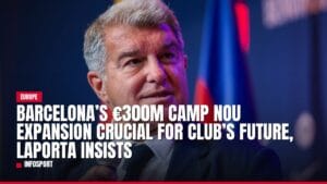 barcelona’s €300m camp nou expansion crucial for club’s future, laporta insists — news card