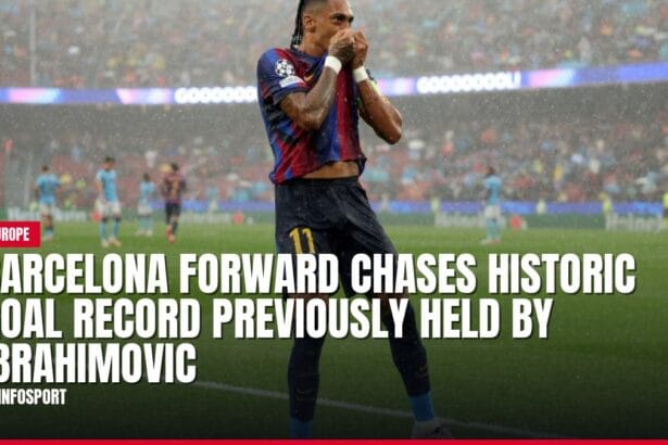 barcelona forward chases historic goal record previously held by ibrahimovic — news card
