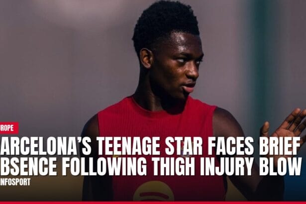 barcelona’s teenage star faces brief absence following thigh injury blow — news card