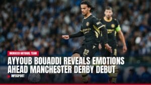 ayyoub bouaddi reveals emotions ahead manchester derby debut — news card