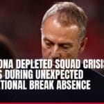 barcelona depleted squad crisis deepens during unexpected international break absence — news card