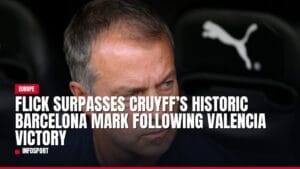 flick surpasses cruyff’s historic barcelona mark following valencia victory — news card