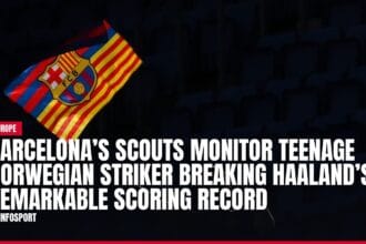 barcelona’s scouts monitor teenage norwegian striker breaking haaland’s remarkable scoring record — news card