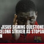 gabriel jesus signing questioned by ex barcelona striker as stopgap solution — news card