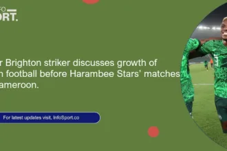 Former Brighton striker discusses growth of Kenyan football before Harambee Stars’ matches with Cameroon.