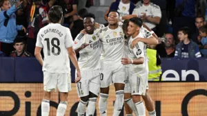 ترتيب هدافي الدوري الإسباني بعد تسجيل ثنائية فينيسيوس جونيور وهدف مبابي في شباك فياريال