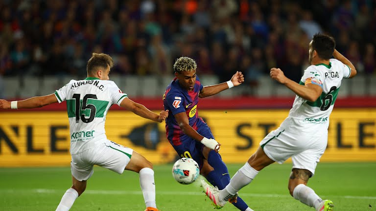 جدول ترتيب الدوري الاسباني بعد فوز برشلونه على إلتشي