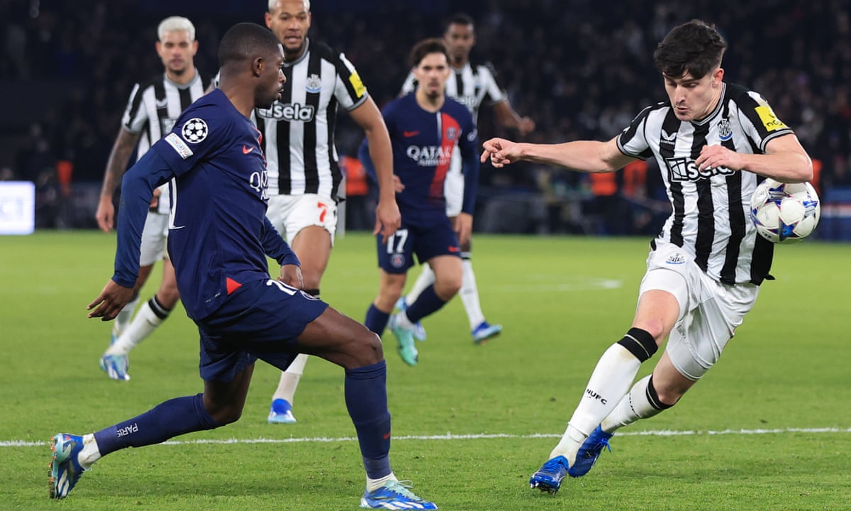 القنوات المفتوحة الناقلة لمباراة باريس سان جيرمان ونيوكاسل يونايتد في دوري أبطال أوروبا