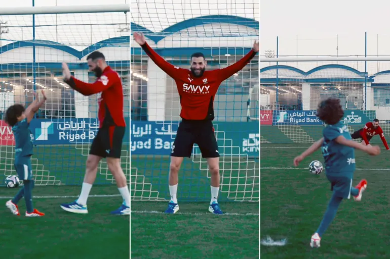 فيديو نجل ياسين بونو يسجل هدف رائع على كريم بنزيما