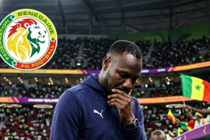 Senegal coach Pape Thiaw looking on during World Cup 2026 match before being sacked by the federation