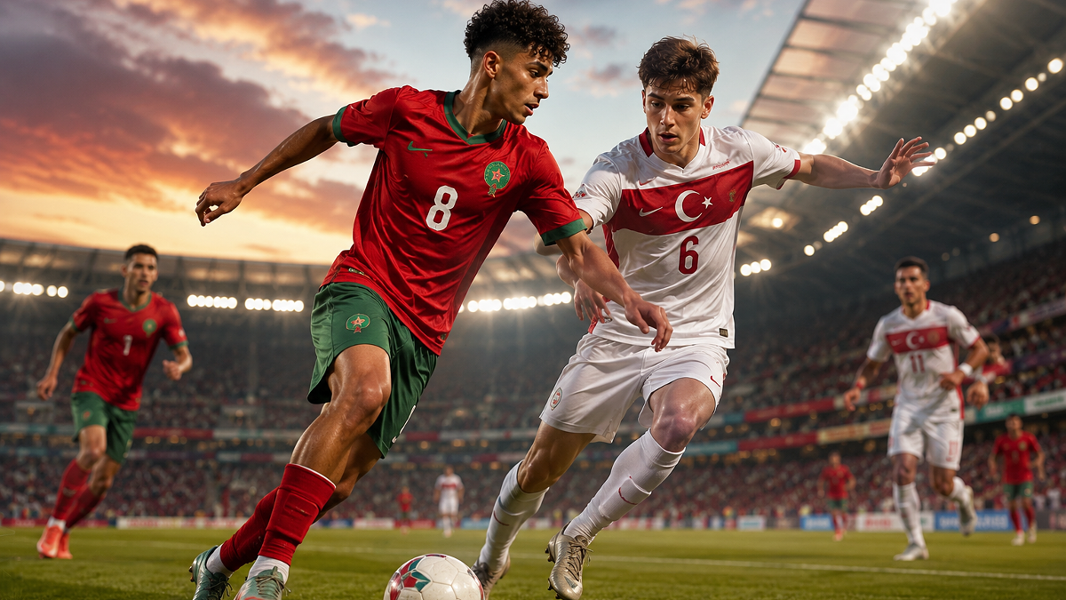 فيديو ملخص وأهداف مباراة المغرب وتركيا 2-2 في ألعاب البحر الأبيض المتوسط 2026
