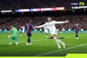 كيليان مبابي رجل مباراة كلاسيكو برشلونة وريال مدريد