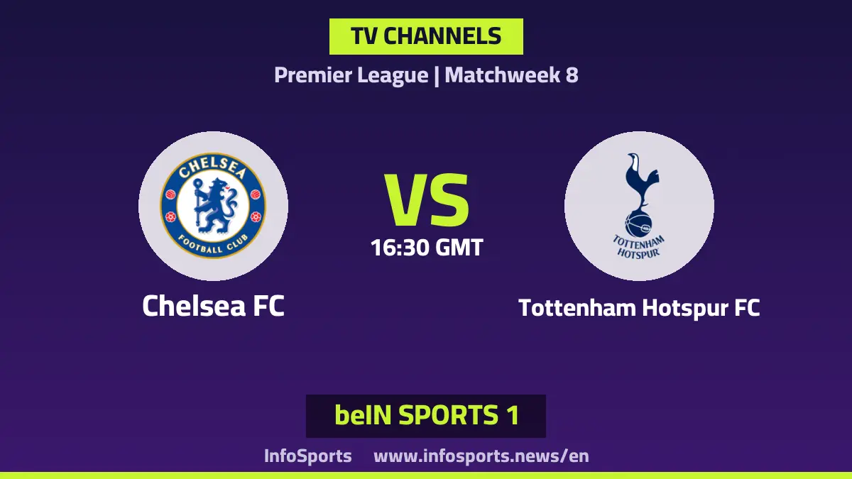 What channels are showing Chelsea vs Tottenham in the Premier League?